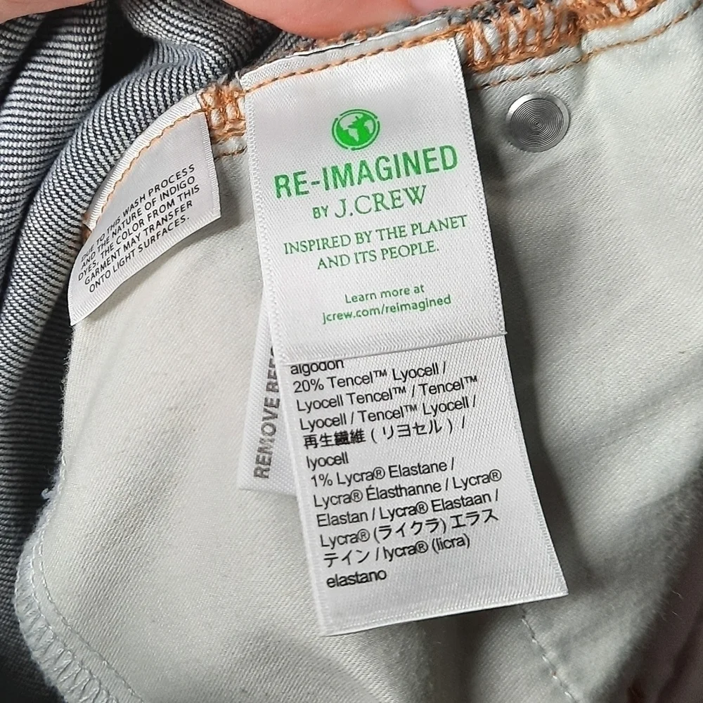 J. Crew Re-Imagined Lantern Wash Demi-Boot  Raw Hem Crop Jeans